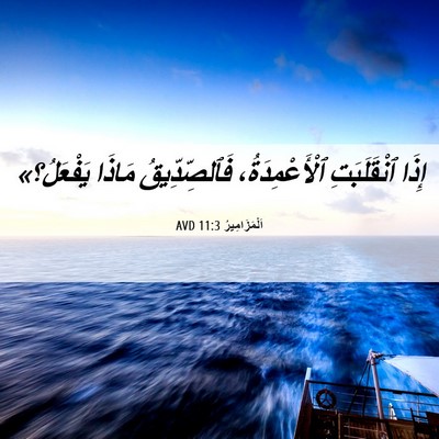 Picture 06 - اَلْمَزَامِيرُ 11:3 AVD - إِذَا ٱنْقَلَبَتِ - Bible Verse Picture