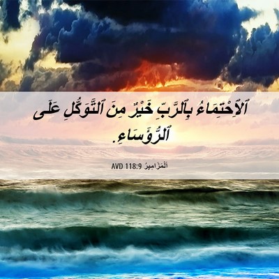 Picture 06 - اَلْمَزَامِيرُ 118:9 AVD - ٱلِٱحْتِمَاءُ بِٱلرَّبِّ - Bible Verse Picture