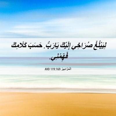 Picture 06 - اَلْمَزَامِيرُ 119:169 AVD - لِيَبْلُغْ صُرَاخِي - Bible Verse Picture