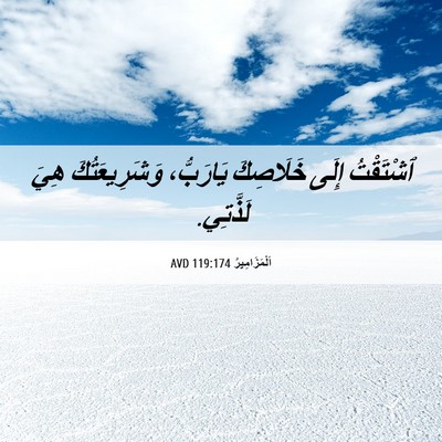 Picture 06 - اَلْمَزَامِيرُ 119:174 AVD - ٱشْتَقْتُ إِلَى خَلَاصِكَ - Bible Verse Picture