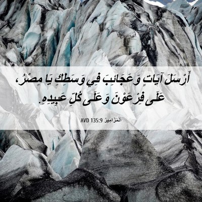 Picture 06 - اَلْمَزَامِيرُ 135:9 AVD - أَرْسَلَ آيَاتٍ - Bible Verse Picture