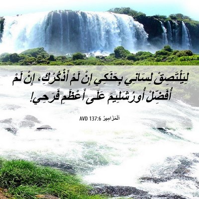 Picture 06 - اَلْمَزَامِيرُ 137:6 AVD - لِيَلْتَصِقْ لِسَانِي - Bible Verse Picture