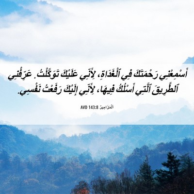 Picture 06 - اَلْمَزَامِيرُ 143:8 AVD - أَسْمِعْنِي رَحْمَتَكَ - Bible Verse Picture