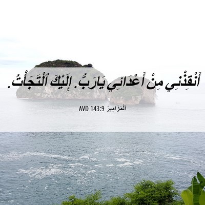 Picture 06 - اَلْمَزَامِيرُ 143:9 AVD - أَنْقِذْنِي مِنْ - Bible Verse Picture