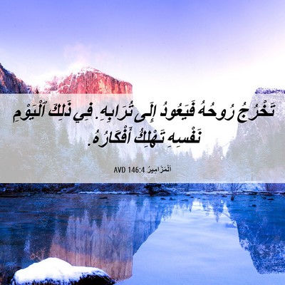 Picture 06 - اَلْمَزَامِيرُ 146:4 AVD - تَخْرُجُ رُوحُهُ - Bible Verse Picture