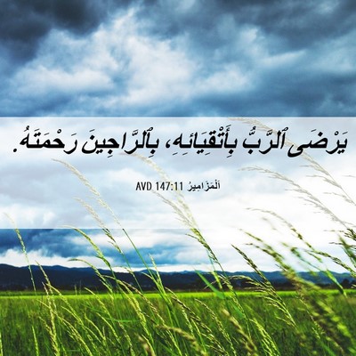 Picture 06 - اَلْمَزَامِيرُ 147:11 AVD - يَرْضَى ٱلرَّبُّ - Bible Verse Picture