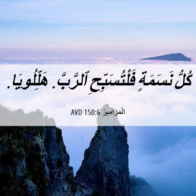 Picture 06 - اَلْمَزَامِيرُ 150:6 AVD - كُلُّ نَسَمَةٍ - Bible Verse Picture