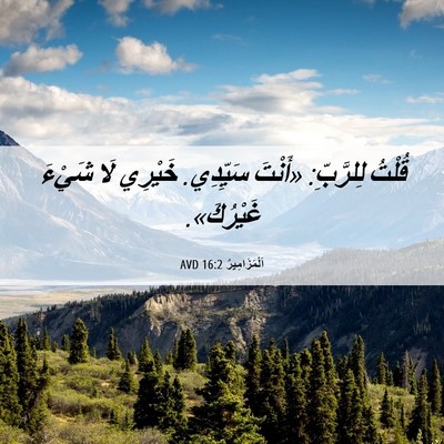 Picture 06 - اَلْمَزَامِيرُ 16:2 AVD - قُلْتُ لِلرَّبِّ: «أَنْتَ - Bible Verse Picture
