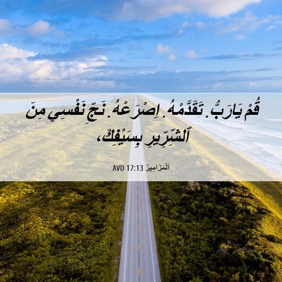 Picture 06 - اَلْمَزَامِيرُ 17:13 AVD - قُمْ يَارَبُّ. - Bible Verse Picture