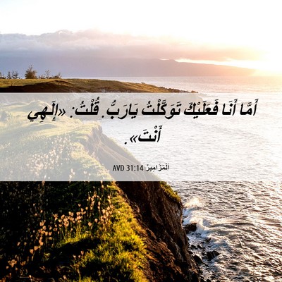 Picture 06 - اَلْمَزَامِيرُ 31:14 AVD - أَمَّا أَنَا فَعَلَيْكَ - Bible Verse Picture