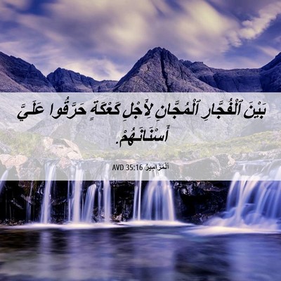Picture 06 - اَلْمَزَامِيرُ 35:16 AVD - بَيْنَ ٱلْفُجَّارِ - Bible Verse Picture
