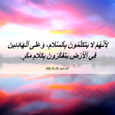 Picture 06 - اَلْمَزَامِيرُ 35:20 AVD - لِأَنَّهُمْ لَا - Bible Verse Picture
