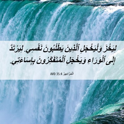 Picture 06 - اَلْمَزَامِيرُ 35:4 AVD - لِيَخْزَ وَلْيَخْجَلِ - Bible Verse Picture