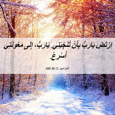 Picture 06 - اَلْمَزَامِيرُ 40:13 AVD - اِرْتَضِ يَارَبُّ بِأَنْ - Bible Verse Picture