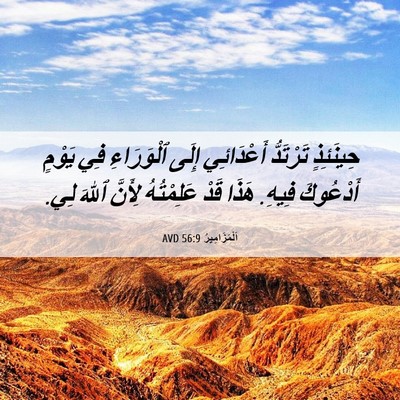 Picture 06 - اَلْمَزَامِيرُ 56:9 AVD - حِينَئِذٍ تَرْتَدُّ - Bible Verse Picture