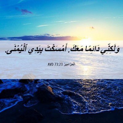 Picture 06 - اَلْمَزَامِيرُ 73:23 AVD - وَلَكِنِّي دَائِمًا - Bible Verse Picture