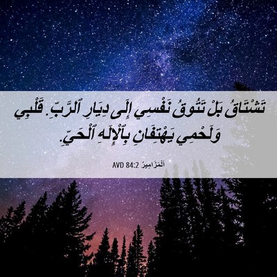 Picture 06 - اَلْمَزَامِيرُ 84:2 AVD - تَشْتَاقُ بَلْ تَتُوقُ - Bible Verse Picture