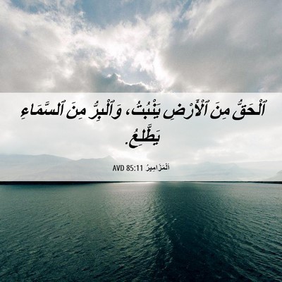 Picture 06 - اَلْمَزَامِيرُ 85:11 AVD - ٱلْحَقُّ مِنَ ٱلْأَرْضِ - Bible Verse Picture