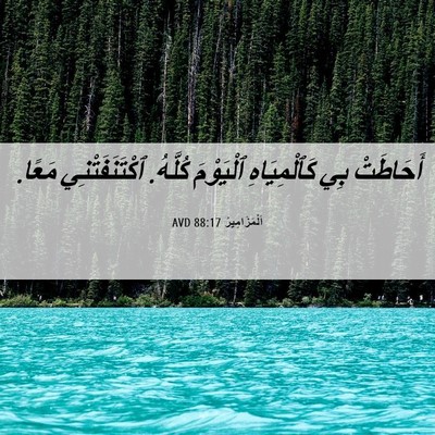 Picture 06 - اَلْمَزَامِيرُ 88:17 AVD - أَحَاطَتْ بِي - Bible Verse Picture