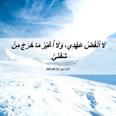Picture 06 - اَلْمَزَامِيرُ 89:34 AVD - لَا أَنْقُضُ عَهْدِي، - Bible Verse Picture