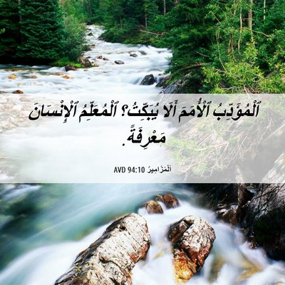 Picture 06 - اَلْمَزَامِيرُ 94:10 AVD - ٱلْمُؤَدِّبُ ٱلْأُمَمَ - Bible Verse Picture
