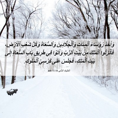Picture 06 - اَلْمُلُوكِ ٱلثَّانِي 11:19 AVD - وَأَخَذَ رُؤَسَاءَ - Bible Verse Picture