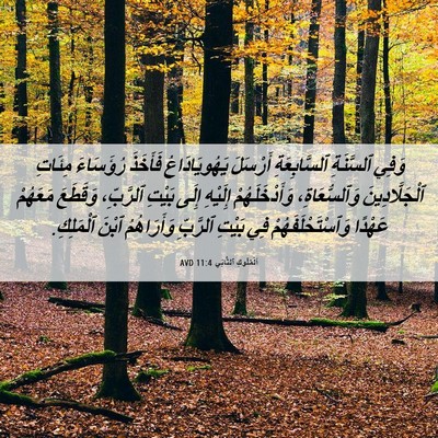 Picture 06 - اَلْمُلُوكِ ٱلثَّانِي 11:4 AVD - وَفِي ٱلسَّنَةِ - Bible Verse Picture