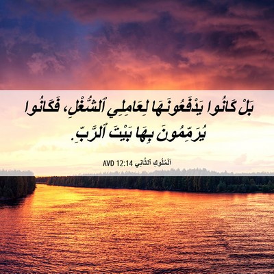 Picture 06 - اَلْمُلُوكِ ٱلثَّانِي 12:14 AVD - بَلْ كَانُوا - Bible Verse Picture