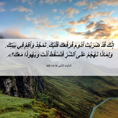 Picture 06 - اَلْمُلُوكِ ٱلثَّانِي 14:10 AVD - إِنَّكَ قَدْ ضَرَبْتَ - Bible Verse Picture