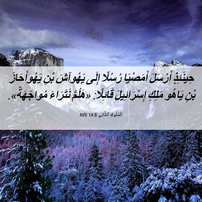 Picture 06 - اَلْمُلُوكِ ٱلثَّانِي 14:8 AVD - حِينَئِذٍ أَرْسَلَ - Bible Verse Picture