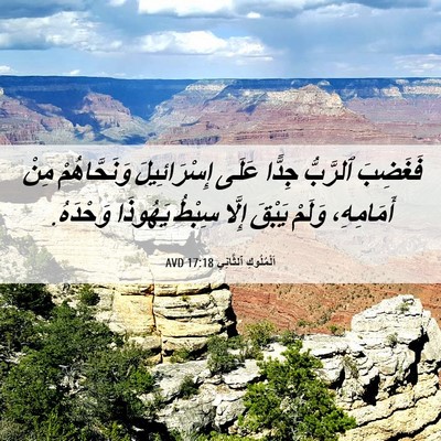 Picture 06 - اَلْمُلُوكِ ٱلثَّانِي 17:18 AVD - فَغَضِبَ ٱلرَّبُّ جِدًّا - Bible Verse Picture
