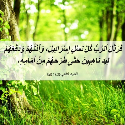 Picture 06 - اَلْمُلُوكِ ٱلثَّانِي 17:20 AVD - فَرَذَلَ ٱلرَّبُّ كُلَّ - Bible Verse Picture