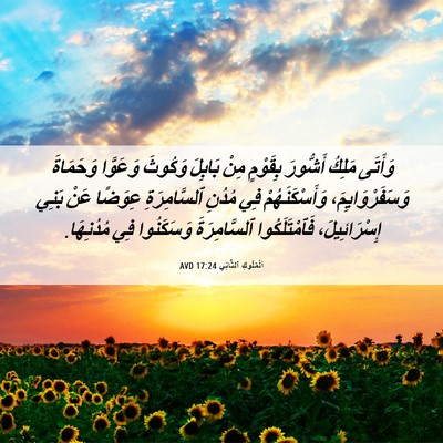 Picture 06 - اَلْمُلُوكِ ٱلثَّانِي 17:24 AVD - وَأَتَى مَلِكُ أَشُّورَ - Bible Verse Picture