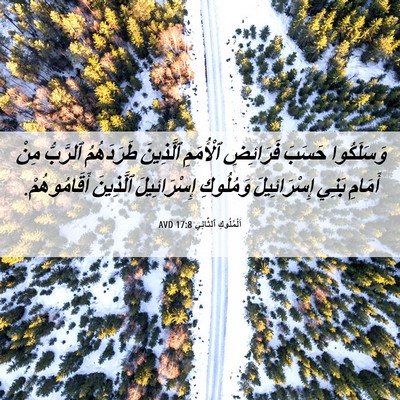 Picture 06 - اَلْمُلُوكِ ٱلثَّانِي 17:8 AVD - وَسَلَكُوا حَسَبَ - Bible Verse Picture