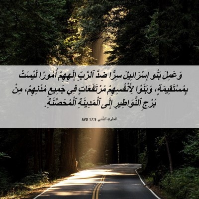 Picture 06 - اَلْمُلُوكِ ٱلثَّانِي 17:9 AVD - وَعَمِلَ بَنُو - Bible Verse Picture