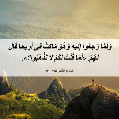 Picture 06 - اَلْمُلُوكِ ٱلثَّانِي 2:18 AVD - وَلَمَّا رَجَعُوا - Bible Verse Picture