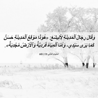 Picture 06 - اَلْمُلُوكِ ٱلثَّانِي 2:19 AVD - وَقَالَ رِجَالُ - Bible Verse Picture