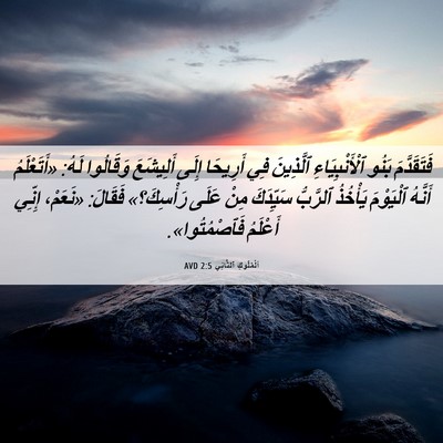 Picture 06 - اَلْمُلُوكِ ٱلثَّانِي 2:5 AVD - فَتَقَدَّمَ بَنُو - Bible Verse Picture