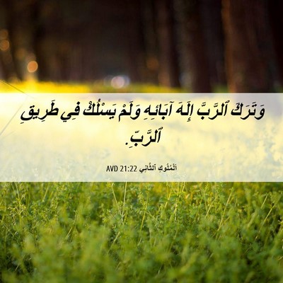 Picture 06 - اَلْمُلُوكِ ٱلثَّانِي 21:22 AVD - وَتَرَكَ ٱلرَّبَّ إِلَهَ - Bible Verse Picture