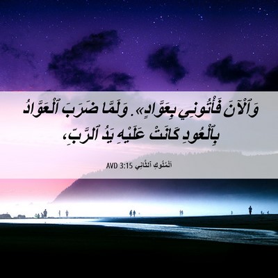 Picture 06 - اَلْمُلُوكِ ٱلثَّانِي 3:15 AVD - وَٱلْآنَ فَأْتُونِي - Bible Verse Picture