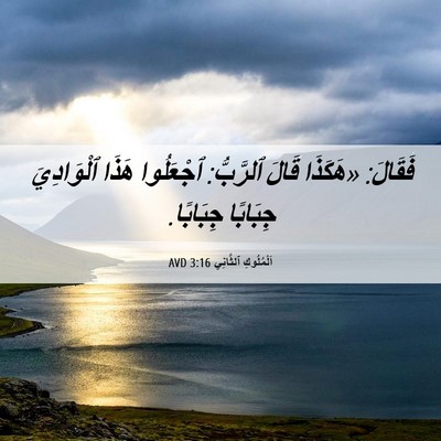 Picture 06 - اَلْمُلُوكِ ٱلثَّانِي 3:16 AVD - فَقَالَ: «هَكَذَا قَالَ - Bible Verse Picture