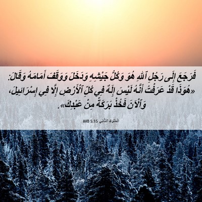 Picture 06 - اَلْمُلُوكِ ٱلثَّانِي 5:15 AVD - فَرَجَعَ إِلَى رَجُلِ - Bible Verse Picture