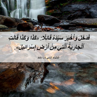 Picture 06 - اَلْمُلُوكِ ٱلثَّانِي 5:4 AVD - فَدَخَلَ وَأَخْبَرَ - Bible Verse Picture
