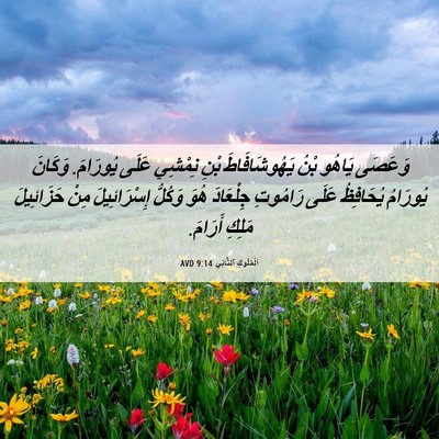 Picture 06 - اَلْمُلُوكِ ٱلثَّانِي 9:14 AVD - وَعَصَى يَاهُو بْنُ - Bible Verse Picture