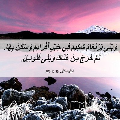 Picture 06 - اَلْمُلُوكِ ٱلْأَوَّلُ 12:25 AVD - وَبَنَى يَرُبْعَامُ - Bible Verse Picture