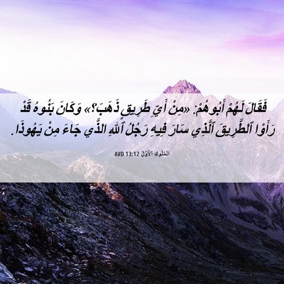 Picture 06 - اَلْمُلُوكِ ٱلْأَوَّلُ 13:12 AVD - فَقَالَ لَهُمْ أَبُوهُمْ: - Bible Verse Picture