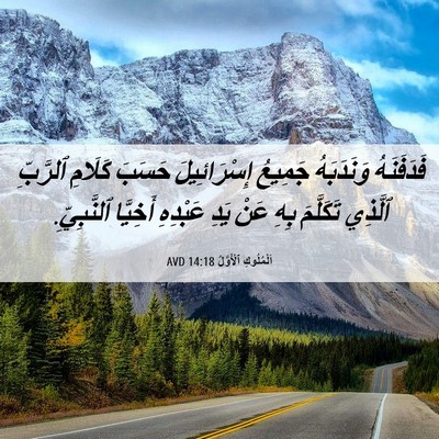 Picture 06 - اَلْمُلُوكِ ٱلْأَوَّلُ 14:18 AVD - فَدَفَنَهُ وَنَدَبَهُ - Bible Verse Picture