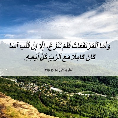 Picture 06 - اَلْمُلُوكِ ٱلْأَوَّلُ 15:14 AVD - وَأَمَّا ٱلْمُرْتَفَعَاتُ - Bible Verse Picture