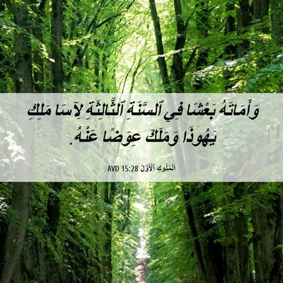 Picture 06 - اَلْمُلُوكِ ٱلْأَوَّلُ 15:28 AVD - وَأَمَاتَهُ بَعْشَا فِي - Bible Verse Picture