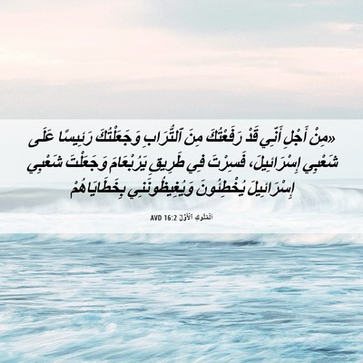 Picture 06 - اَلْمُلُوكِ ٱلْأَوَّلُ 16:2 AVD - «مِنْ أَجْلِ أَنِّي قَدْ - Bible Verse Picture